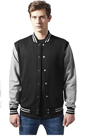 Men's Baseball Jacket Winter Rib-Knitted Collar Warm and Trendy New Arrival - Stylish and Premium Quality Outerwear Bashee's