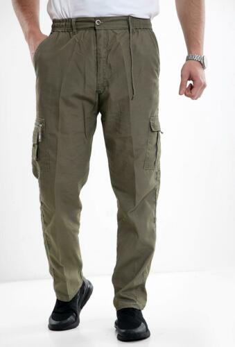 G-72 Mens Smart Casual Trousers Regular Fit Cargo Combat Cotton Cuffed  Joggers | eBay